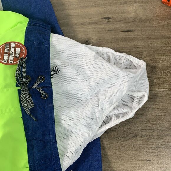 ZeroXposur Youth Swim Trunk Surf Shorts Size M - 10 / 12 Neon Lime R50450 NEW - Picture 11 of 11